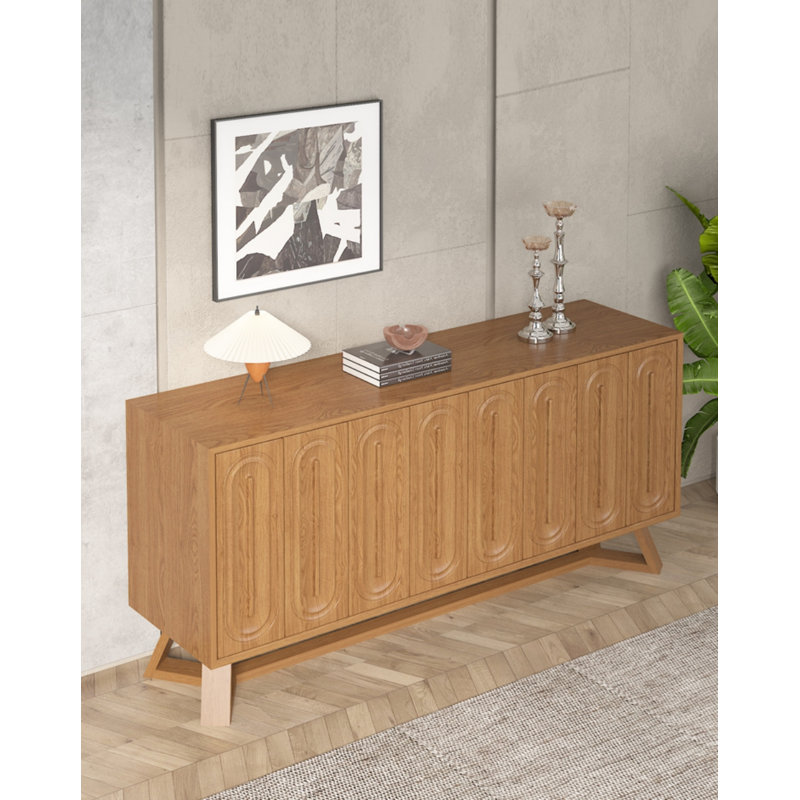 Buffet décoratif en bois massif Jossalyn
