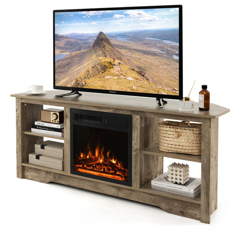 Meuble télé 58 po Latitude Run®, Gris