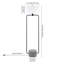 Lampe sur pied colonne 63 po Nikki