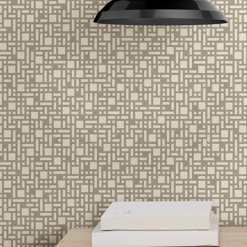 Rouleau de papier peint L 33 pi x l 20,5 po Angelise, Taupe