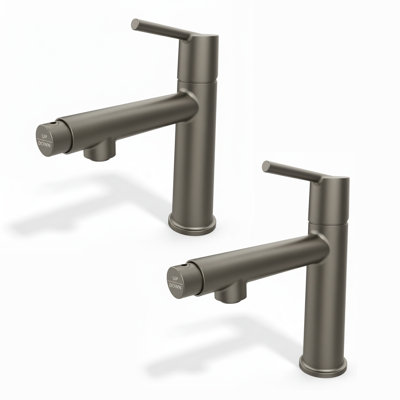 Modern 2-in-1 Fountain Bathroom Faucet(Set of 2)