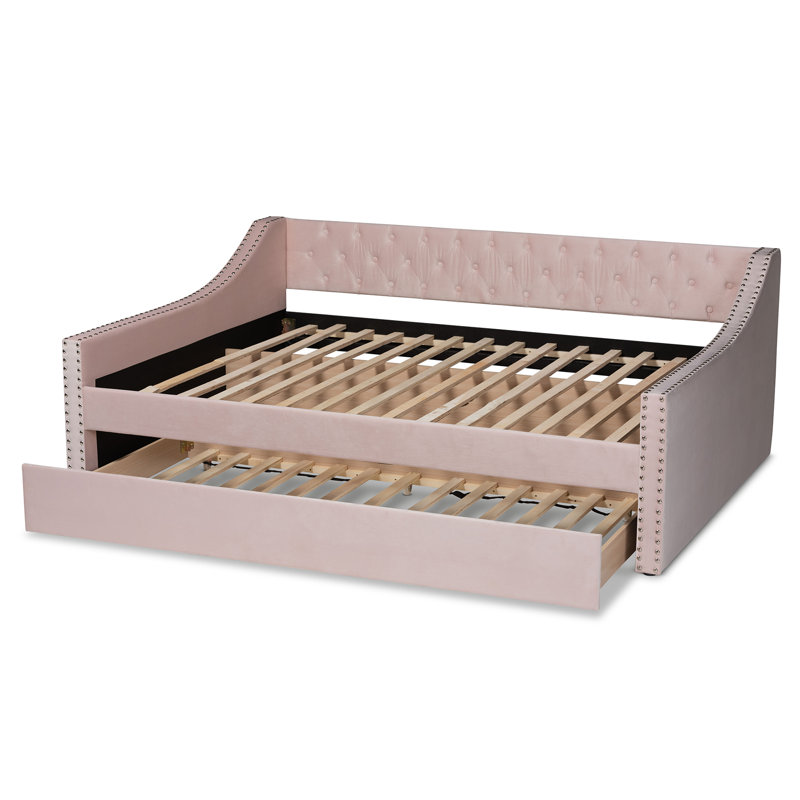 Kylah Upholstered Daybed, Queen, Pink