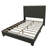 Joshual Upholstered Fabric Tufted, Platform Bed, Fully Slates in Balck-1802573176