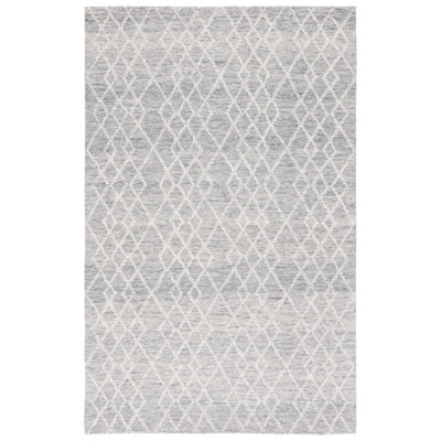 Tapis géométrique en laine et en coton touffeté à la main Goodwater