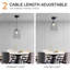 1 - Light Matte Black Caged Pendant-400256702
