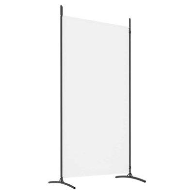 2-Panel Room Divider White 68.9"x70.9" Fabric