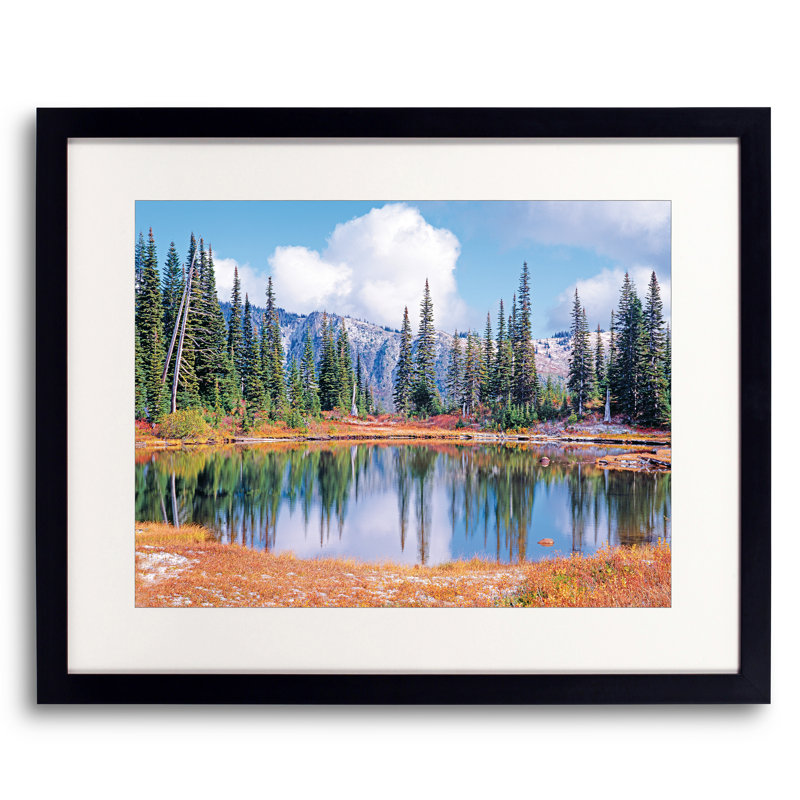 Reflection Lake Autumn Portrait Print by Bruce Heinemann, 17.25" H x 21.25" W x 0.875" D