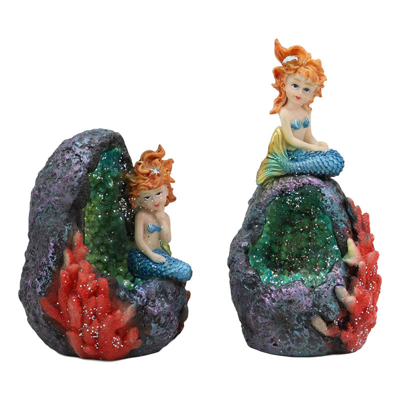Ensemble de 2 figurines de sirène berkowitz