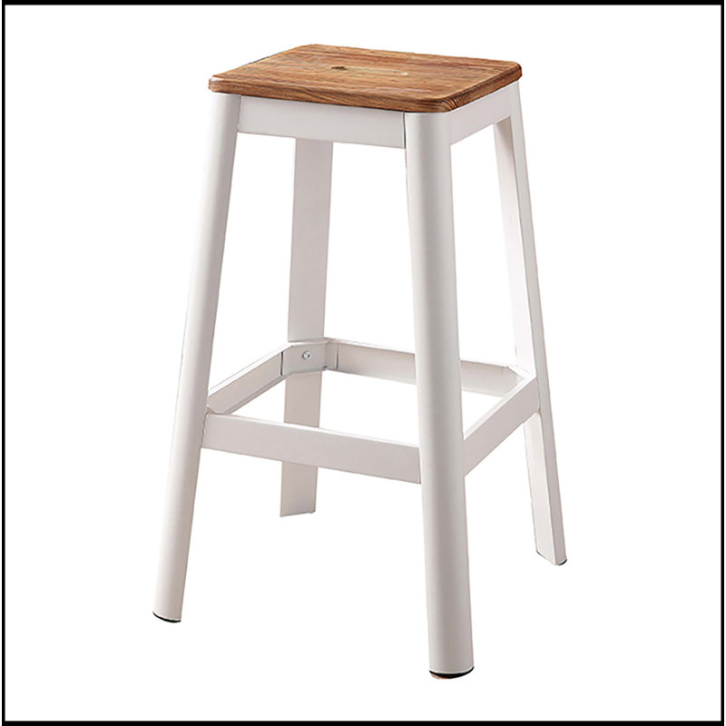 Tabouret de bar Natural, Blanc