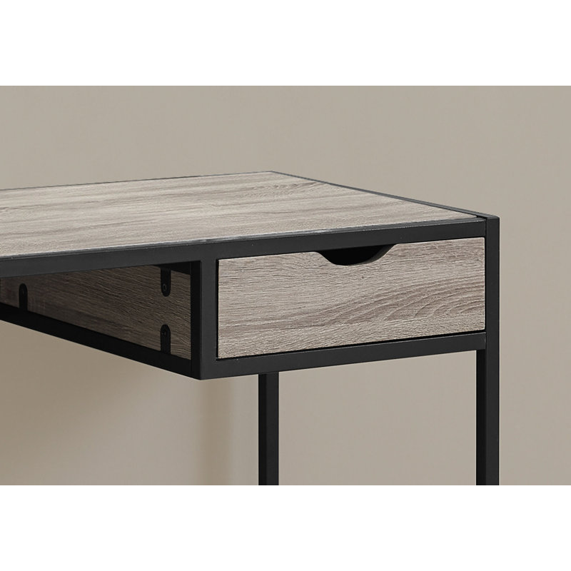 Metal 30'' h x 20'' w Student Computer Desk, Taupe
