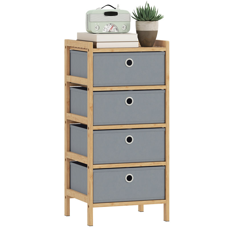 33cm W 4 - Drawer Chest of Drawers, Light Grey