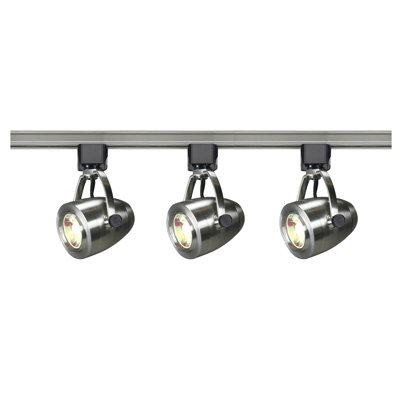 Ensemble d'éclairage sur rail 3 lumières 3 watts à DEL 12 watts par tête 3000K 4 pieds 36 degrés 