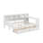 Full-Size Wooden L-Shaped Daybed With Seven Storage Spaces And Two Drawers, Multi-Functional Bed With Built-In Study Desk And Bookshelf-1932945233