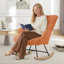 Solid + Manufactured Wood/Iron Rocking Chair-1378224744