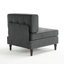 Fauteuil capitonné en velours côtelé-1283549081
