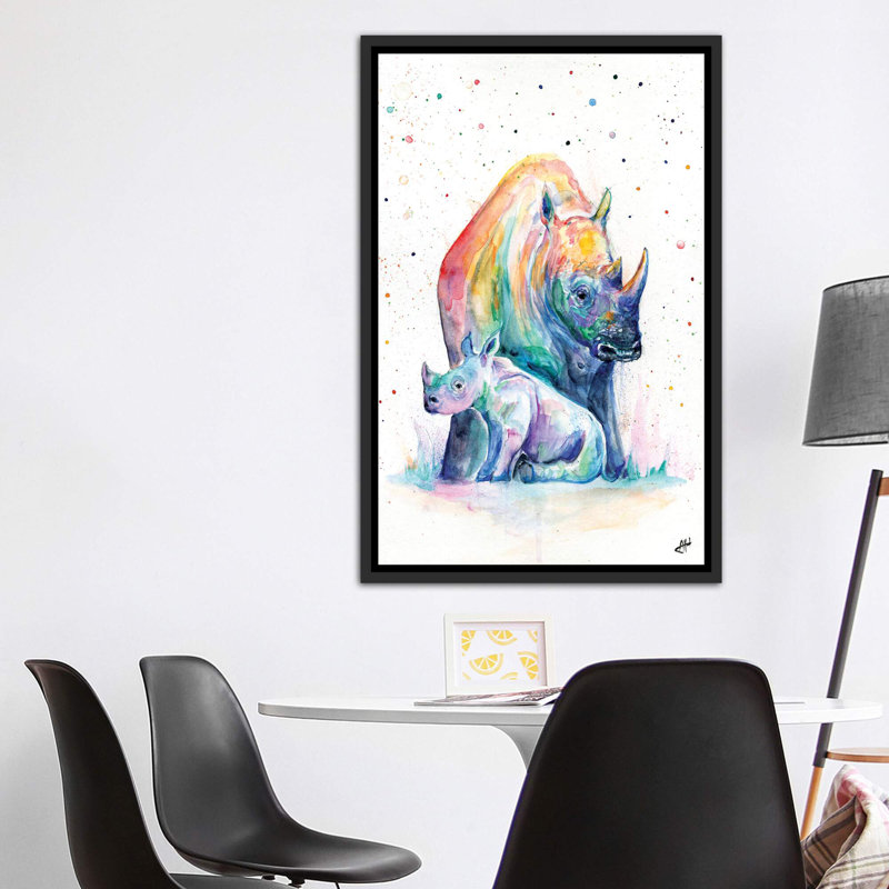 Abri sur toile, Toile avec cadre noir patiné, H 60 po x l 40po x P 1,5 po