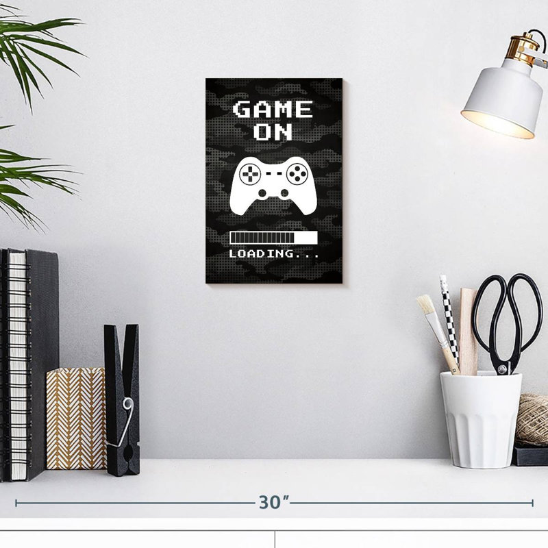 Kema Game On Loading, 12" H x 8" W