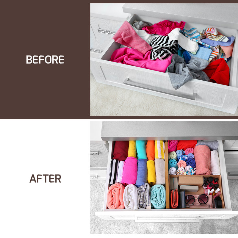 Kitchen Spring 4 Piece Drawer Organizer Set