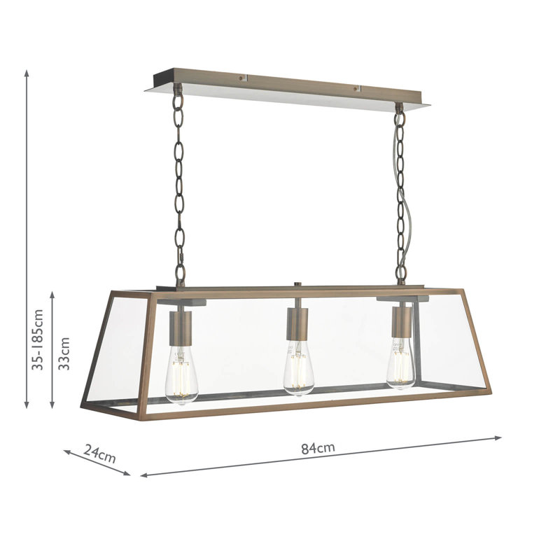 Annitra 3 - Light Antique Copper Pendant