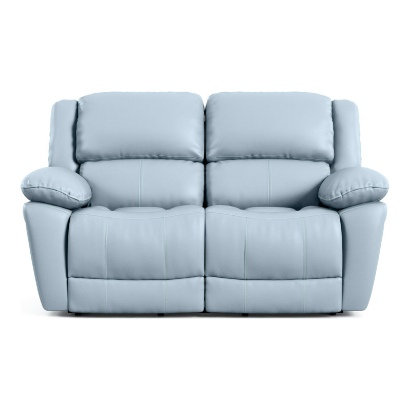 Allendale Loveseat, Kaia Blue Leather Match