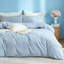 Ensemble de housse de couette en vichy à carreaux 100% coton lavé Life-121612433-121612435