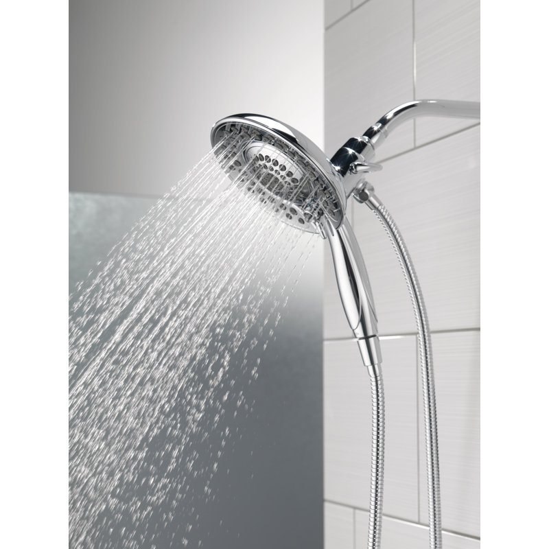 Universal Showering Components Full/Standard Dual Shower Head, Chrome