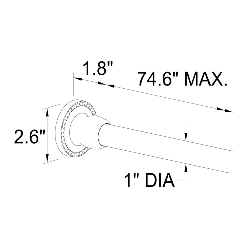 Canterbury 3 Piece Shower Bracket Set