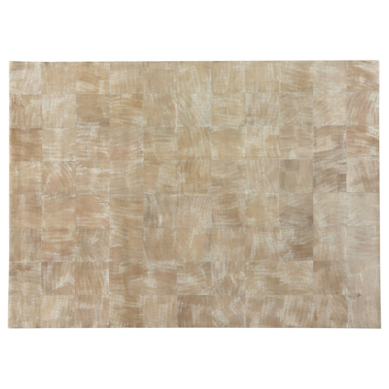 Capri Leather Geometric Area Rug, Rectangle 9'6" x 13'6"