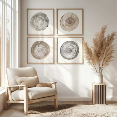 Rings of Time Set of 4 Canvas Prints