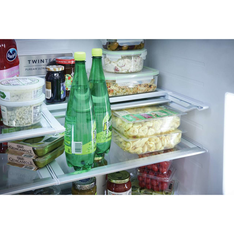 36" Stainless Steel French Door Refrigerator with Ice Maker