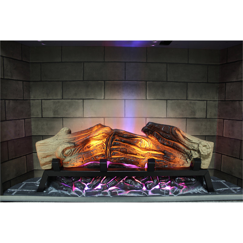28" Multicoloured Flame Electric Fireplace Insert