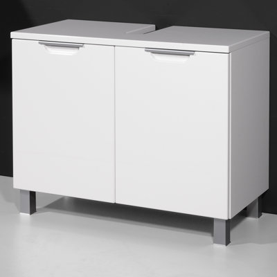 Liquid 70cm Bathroom Vanity Base Only in White