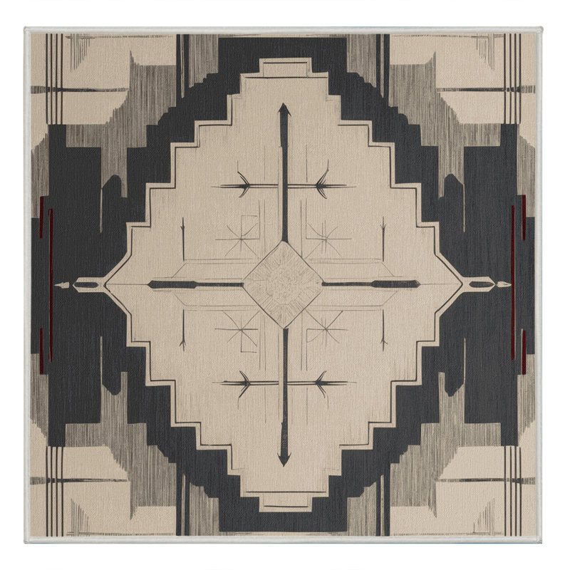 Medallion Mirage Rug, Square 3'