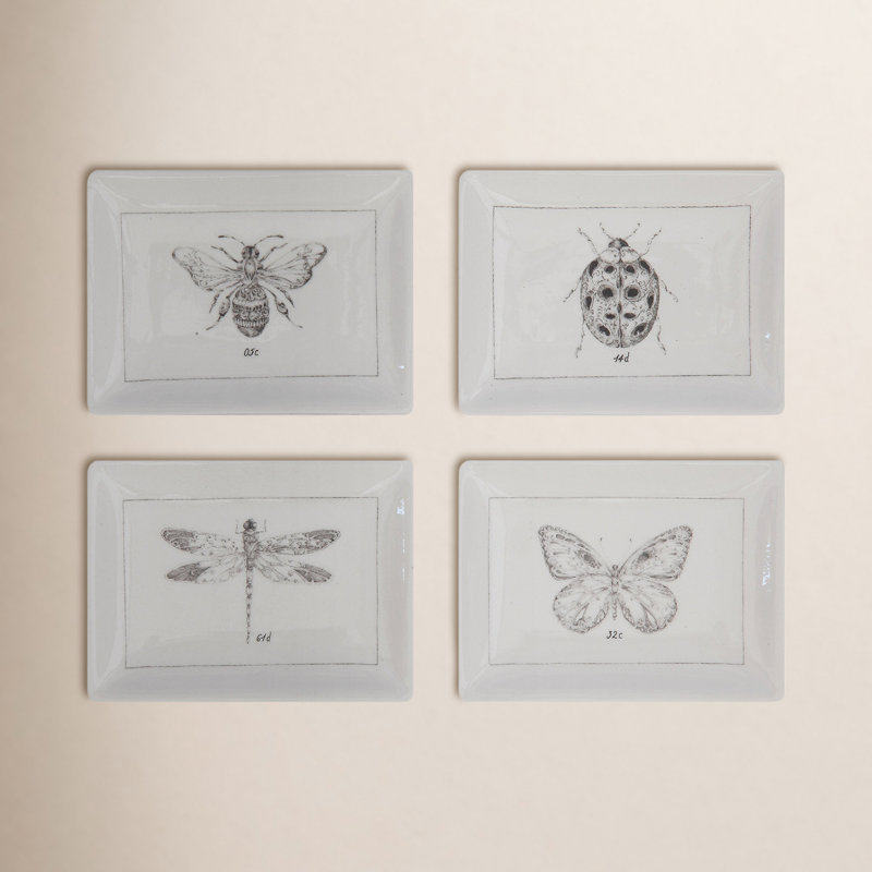 Fabio Insect Bread and Butter Plate Set