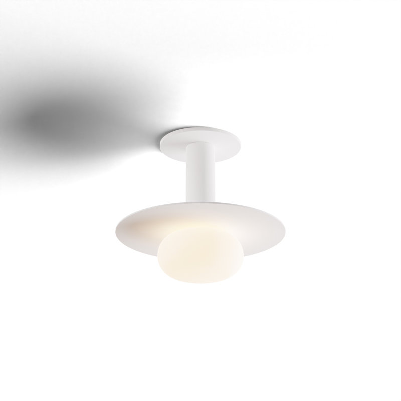 1 - Light LED Pendant, Matte White
