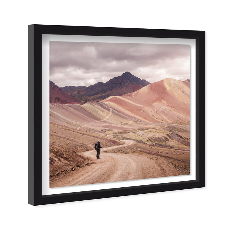 On My Way Print by Oliver Gal, 21.5" H x 21.5" W, Black Shadowbox