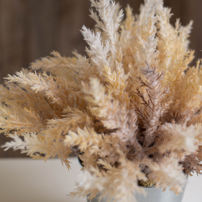 Herbe de pampas artificielle 12 po en pot, Ombre