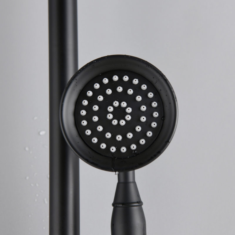 Dual Shower Combo with Handheld Shower, Matte Black