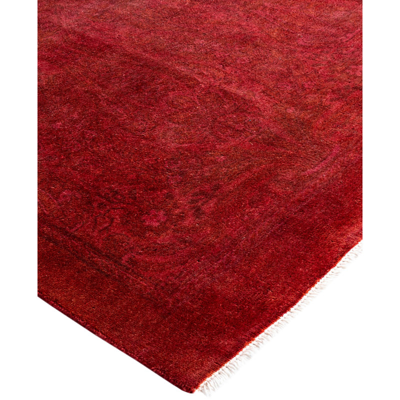 Overdyed One-of-a-Kind 5' 0" X 7' 1" Hand Knotted Area Rug