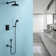 Système de douche complet à 3 fonctions avec valve brute