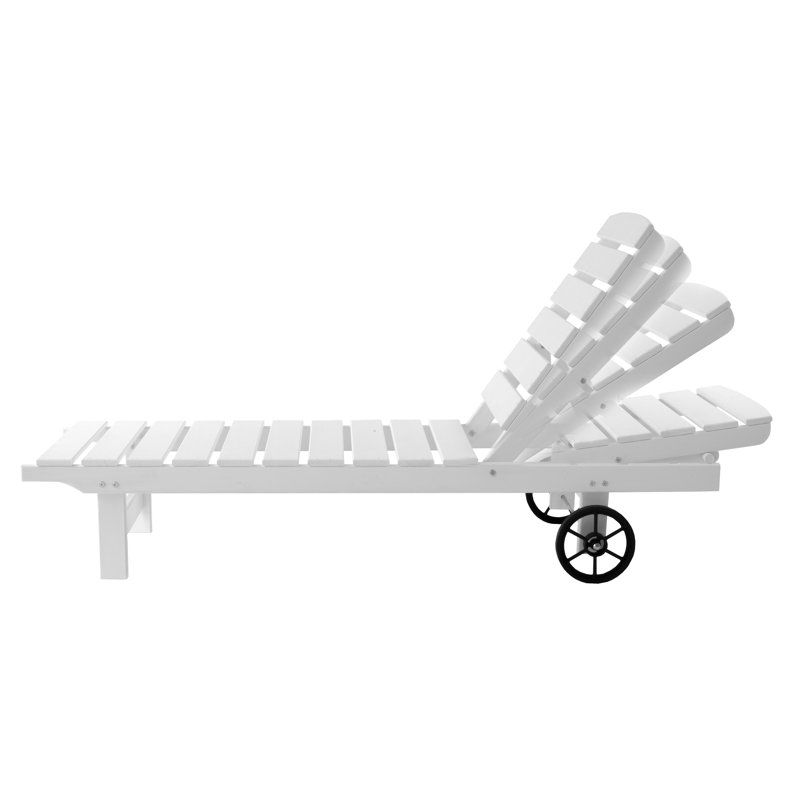 Youngs Reclining Sun Lounger, White
