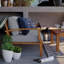 Marina Outdoor Patio Teak Sofa In Natural Navy-392517125