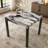 Modern Faux Marble Counter Height Dining Table