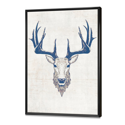 Cerf sauvage et magnifique - Reproduction d'art sur toile