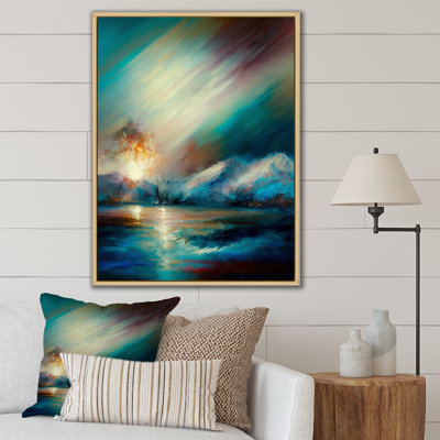 " Mystical Aurora Borealis Arctic Mountains "