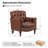 Annja 32" W Tufted Genuine Leather Armchair-80015536