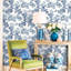 Blooming Garden Collection Toile Garden Wallpaper Roll-847492548