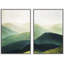 «Geometric Mid-Century Wave Collage», 2 pièces-98554341-98554338