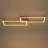 LED Geometric Flush Mount Ceiling Light - 31W 2240LM, Matte Black Frame with Wood Tone MDF, Dimmable, 40" Linear Design