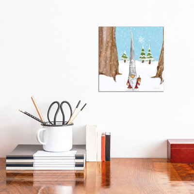 Winter Gnome II by Hugo Edwins - Wrapped Canvas Print